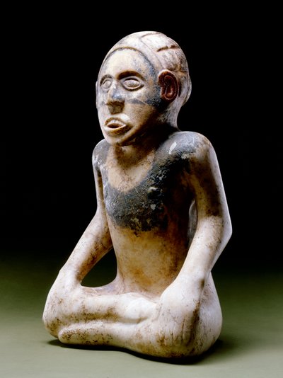 Zittend mannelijk figuur, 1200-1450 door Mississippian culture